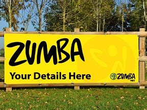 zumba vinyl banner